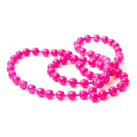 Flourescent Bead Chain Medium #138 Fluo Pink in de groep Haken & Terminal Tackle / Vliegvis bindmateriaal / Vliegbindmateriaal / Cones bij Sportfiskeprylar.se (HL-FBC138)