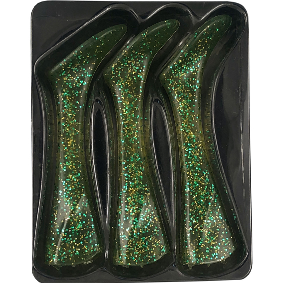 Headbanger Shad 22 Replacement Tails 3-pcs in de groep Kunstaas / Extra peddels bij Sportfiskeprylar.se (HS-22-RT-Mor)
