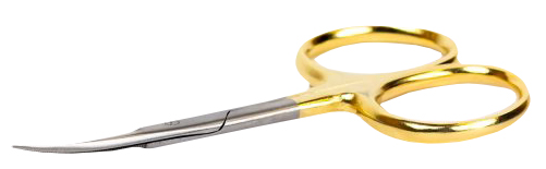 High Grade Scissor Curved 4\'\' Gold in de groep Gereedschappen en accessoires / Tangen & Scharen / Lijnknippers & Scharen bij Sportfiskeprylar.se (IB-427)