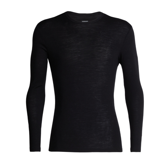 Icebreaker Mens 175 Everyday LS Crewe Black in de groep Kleding & Schoenen / Kleding / Onderkleding & Ondergoed / Basislaag top bij Sportfiskeprylar.se (IB1044830011005r)