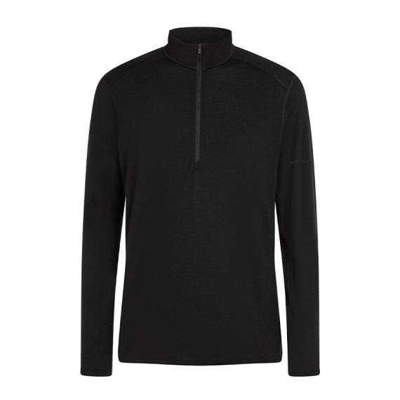 Icebreaker Mens 200 Oasis LS Half Zip Black in de groep Kleding & Schoenen / Kleding / Onderkleding & Ondergoed / Basislaag top bij Sportfiskeprylar.se (IBB043670011006r)