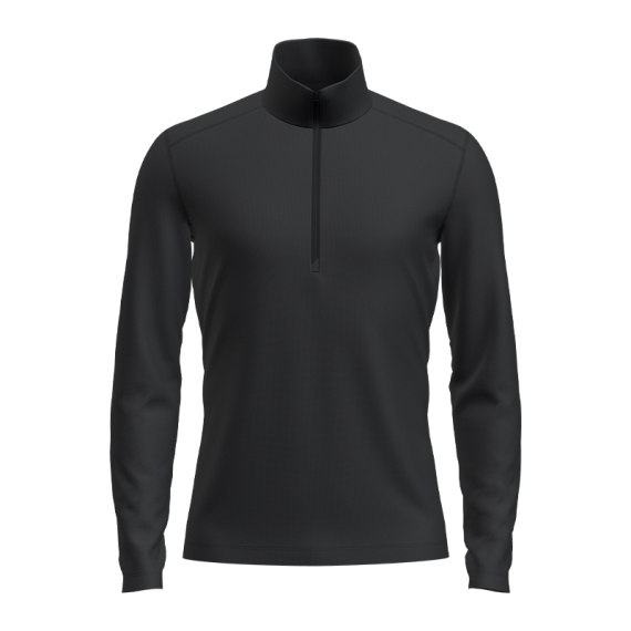 Icebreaker Mens 260 Tech LS Half Zip Black in de groep Kleding & Schoenen / Kleding / Onderkleding & Ondergoed / Basislaag top bij Sportfiskeprylar.se (IBB043720011005r)