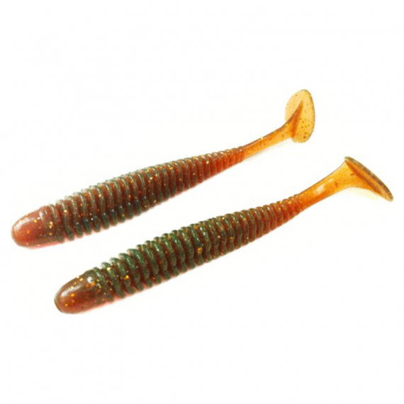 Noike Wobble Shad 3\'\' 7,6cm (9pcs) - Motoroil Gold UV in de groep Kunstaas / Softbaits / Baars Softbaits & Snoekbaars Softbaits bij Sportfiskeprylar.se (ITNOWS3-12)