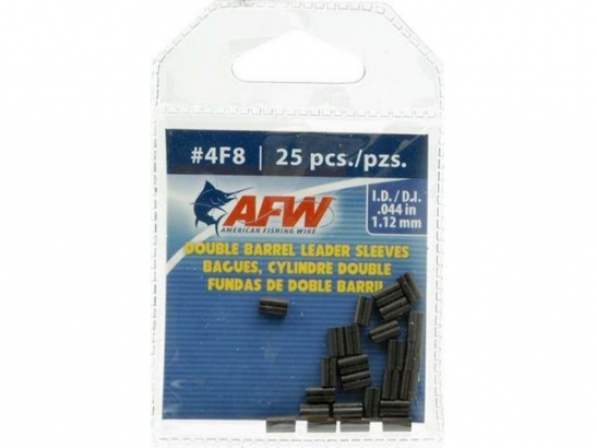 AFW Double Barrel Sleeves, Size #4F8 (1.12 mm) 25 pack in de groep Haken & Terminal Tackle / Sleeves bij Sportfiskeprylar.se (J04F8B-A)
