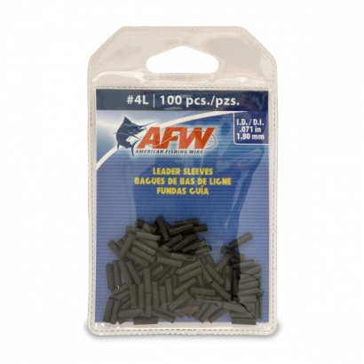AFW Single Barrel Sleeves, Size #4L (1.80 mm) 100 pack in de groep Haken & Terminal Tackle / Sleeves bij Sportfiskeprylar.se (J04LB-B)