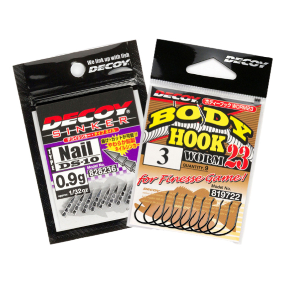 Decoy Neko/Wacky Rig Bundle in de groep Haken & Terminal Tackle / Kant-en-klare rigs / Kant-en-klare baarsrigs bij Sportfiskeprylar.se (JDMNEKOREGBUNDLE)