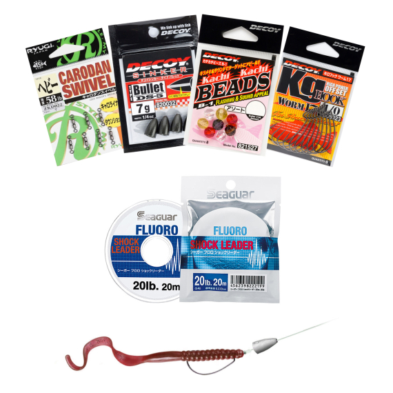 JDM Texas & Carolina Rig Bundle in de groep Haken & Terminal Tackle / Texas & Carolina-accessoires bij Sportfiskeprylar.se (JDMTEXASCOROLINASET)