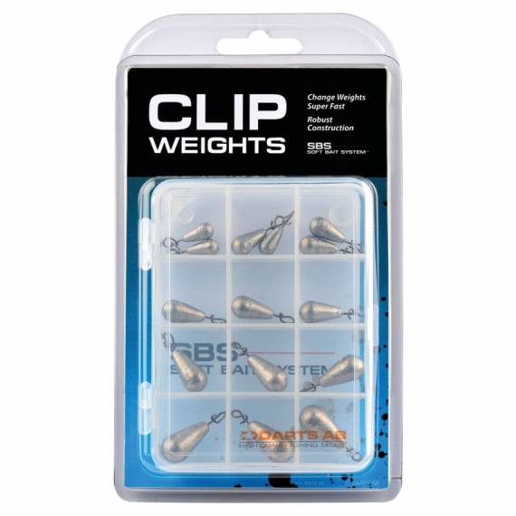 Darts Clip Weights Box Bly in de groep Haken & Terminal Tackle / Jigkoppen / Clip Gewichten bij Sportfiskeprylar.se (K0000-900)