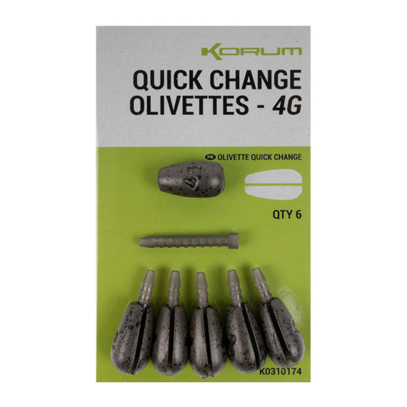 Korum Quick Change Olivettes in de groep Haken & Terminal Tackle / Lood en gewichten bij Sportfiskeprylar.se (K0310174r)