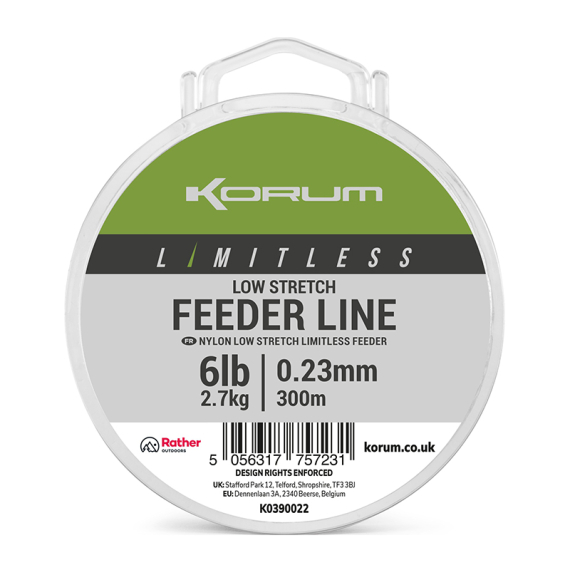 Korum Limitless Low Stretch Feeder Line in de groep bij Sportfiskeprylar.se (K0390022r)