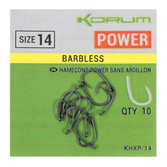 Korum Xpert Power Barbless in de groep Haken & Terminal Tackle / Haken / Specimenhaken bij Sportfiskeprylar.se (KHXP-06r)