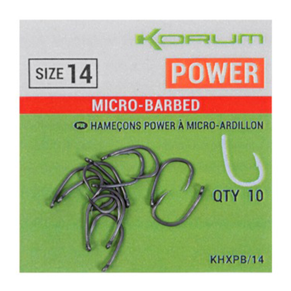 Korum Xpert Power Micro-Barbed in de groep Superdeals bij Sportfiskeprylar.se (KHXPB-06r)