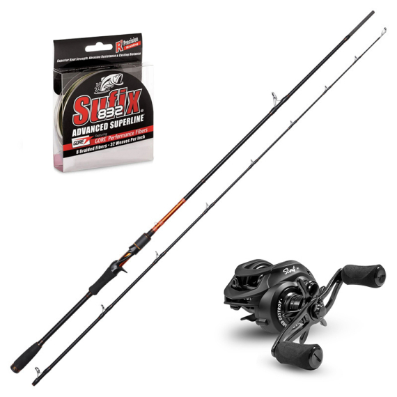 Kinetic Xarann Predator Trigger 225cm 25-75g Combo in de groep Combo\'s / Werpcombinaties / Baitcaster Set Snoek bij Sportfiskeprylar.se (KINETICXARANNSET)