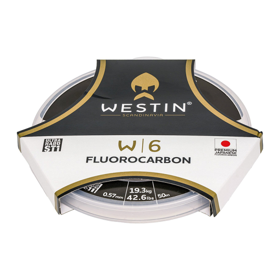 Westin W6 ST1 Fluorocarbon 50m in de groep Haken & Terminal Tackle / Voor zeevissen en materiaal voor onderlijnen / Onderlijnmateriaal / Onderlijnmateriaal Fluorocarbon bij Sportfiskeprylar.se (L018-430-50r)