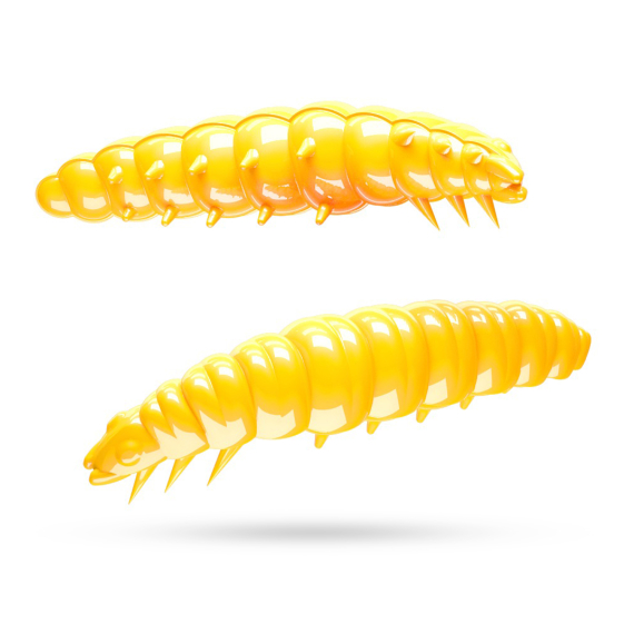 Libra Lures Larva 30 Krill (15-pack) - Yellow in de groep Kunstaas / Softbaits / Craws & Creaturebaits / Creaturebaits bij Sportfiskeprylar.se (L30K15P-007)