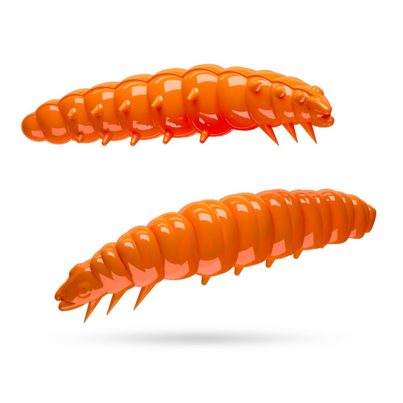 Libra Lures Larva 30 Krill (15-pack) - Hot Orange in de groep Kunstaas / Softbaits / Craws & Creaturebaits / Creaturebaits bij Sportfiskeprylar.se (L30K15P-011)