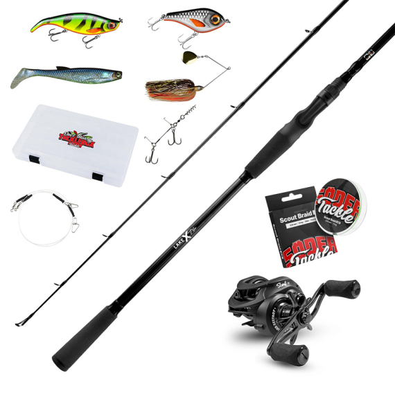 Söder Tackle Lake X Pike Downzise Baitcasting Combo in de groep Combo\'s / Werpcombinaties / Baitcaster Set Snoek bij Sportfiskeprylar.se (LAKEXPIKEDOWNSIZESET)