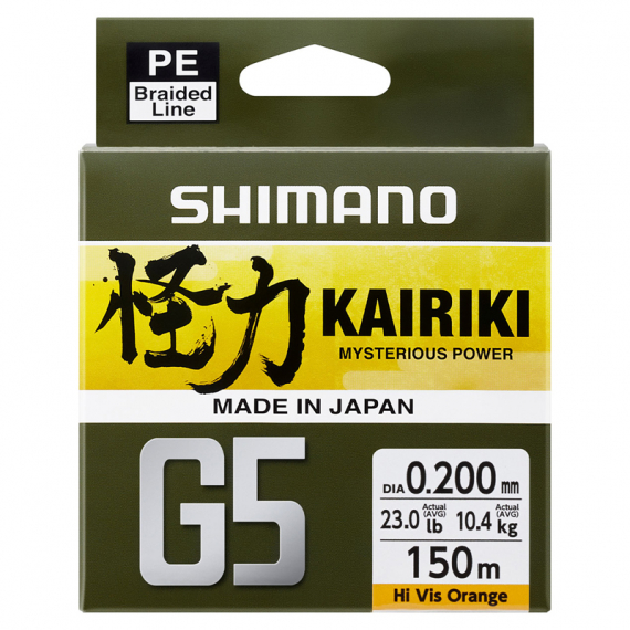 Shimano Line Kairiki G5 150m in de groep Lijnen / Gevlochten Lijnen bij Sportfiskeprylar.se (LDM51UE130150Hr)