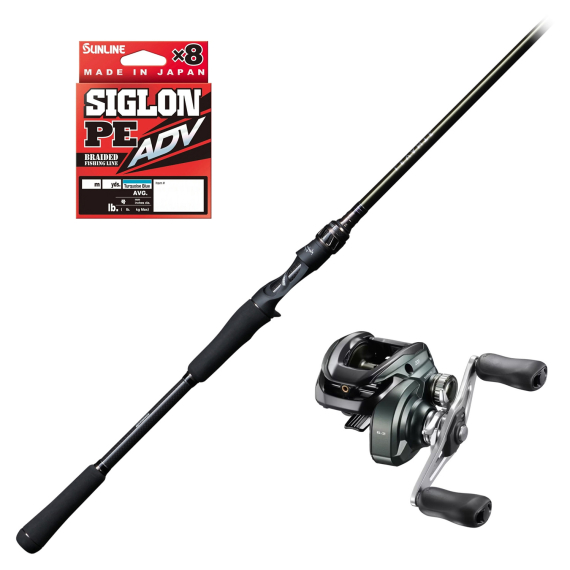 Megabass Levante F7-72LV 14,2-85g Downsize Pike Combo in de groep Combo\'s / Werpcombinaties / Baitcaster Set Snoek bij Sportfiskeprylar.se (LEVANTEF7CURADOMCOMBO)