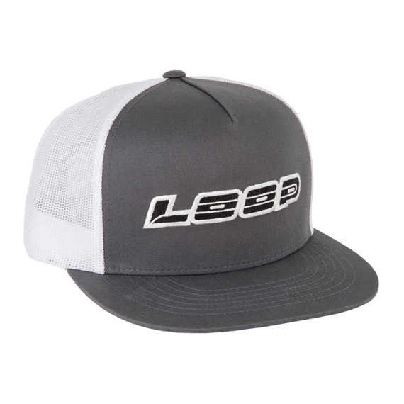Loop Logo Meshback Flat Cap - Grey/White in de groep Kleding & Schoenen / Petten, mutsen en overig / Petten bij Sportfiskeprylar.se (LFC-48)