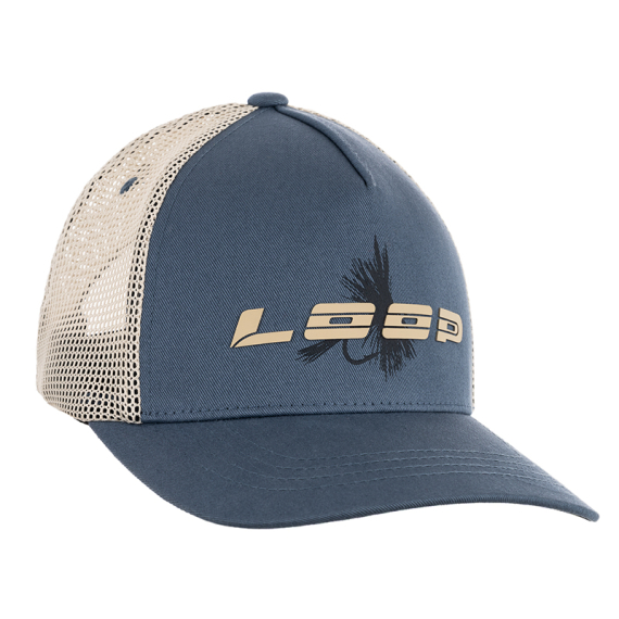 Loop Fly Trucker Cap - Blue Gray in de groep Kleding & Schoenen / Petten, mutsen en overig / Petten bij Sportfiskeprylar.se (LFTC01-702)