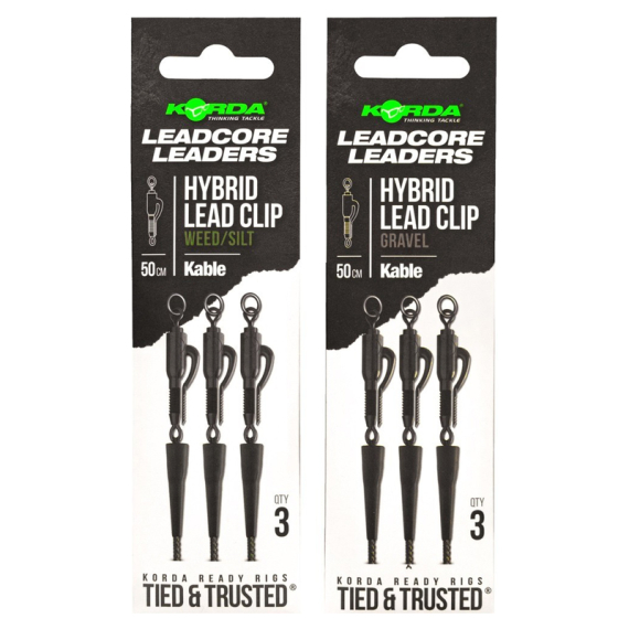 Korda Leadcore Leader Hybrid Lead Clip in de groep Haken & Terminal Tackle / Rig Accessoires / Loop clips bij Sportfiskeprylar.se (LLHCGr)