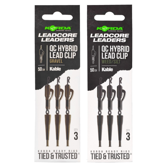 Korda Leadcore Leader-Hybrid Lead Clip QC Swivel in de groep Haken & Terminal Tackle / Rig Accessoires / Loop clips bij Sportfiskeprylar.se (LLHQGr)