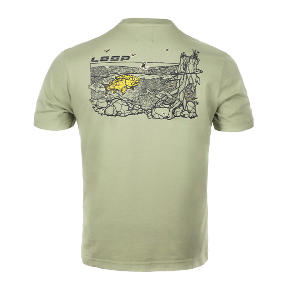 Loop M\'s Logo T-Shirt Trout Seagrass in de groep Kleding & Schoenen / Kleding / T-shirts bij Sportfiskeprylar.se (LMLTT01-403-2XLr)