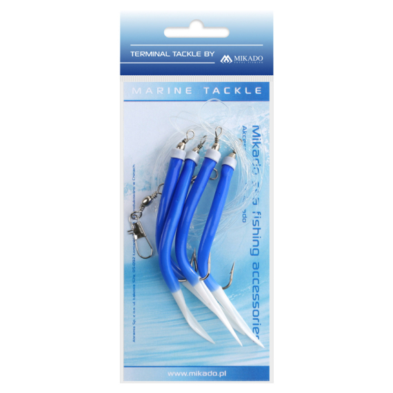 Mikado Gummi Makk Rig in de groep Kunstaas / Kunstaas voor zeevissen / Flasher Rigs & Zeevissen Rigs bij Sportfiskeprylar.se (LS-A220-20r)