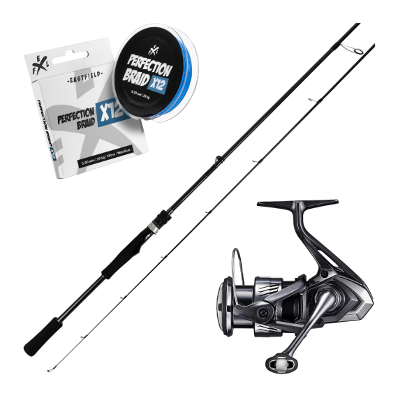 Lunker Stick Moving Bait Special & Miravel Combo 6\'9\'\' 6-23g in de groep Combo\'s / Spinvis combo\'s / Baars Spinhengel Set bij Sportfiskeprylar.se (LUNKERSTICKMIRAVEL26SET)