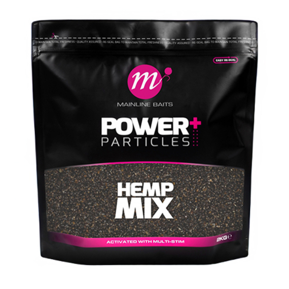 Mainline Power+ Hemp Mix 2kg in de groep Kunstaas / Boilies, Haakaas & Grondaas / Particles bij Sportfiskeprylar.se (M37023)