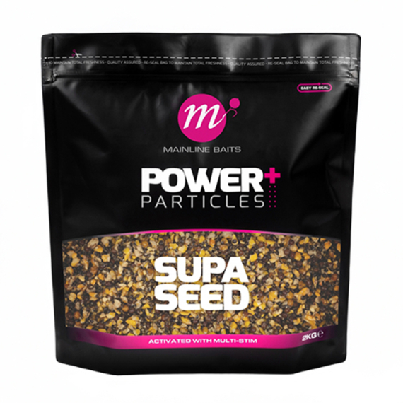 Mainline Power+ Supa Seed 2kg in de groep Kunstaas / Boilies, Haakaas & Grondaas / Particles bij Sportfiskeprylar.se (M37026)