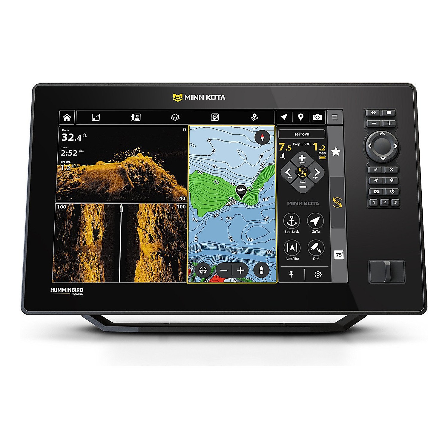 Minn Kota X12 in de groep Marine Elektronica & Boot / Fishfinders & kaartplotters / Combo Dieptemeter & GPS bij Sportfiskeprylar.se (M412390-1r)