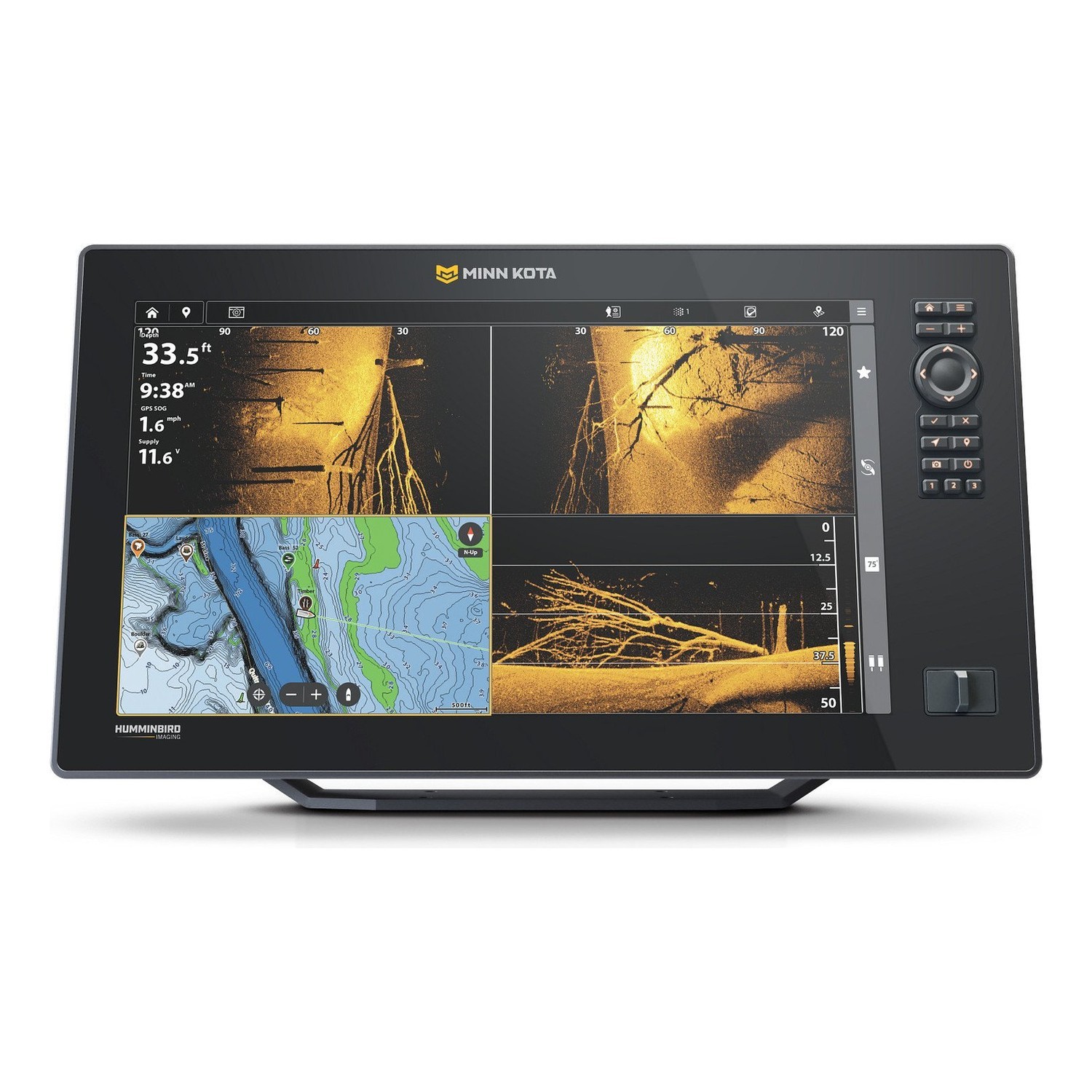Minn Kota X16 in de groep Marine Elektronica & Boot / Fishfinders & kaartplotters / Combo Dieptemeter & GPS bij Sportfiskeprylar.se (M412400-1r)