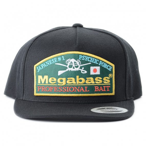 Megabass Trucker Hat Throwback Snapback Black in de groep Kleding & Schoenen / Petten, mutsen en overig / Petten / Snapback-petten bij Sportfiskeprylar.se (MB-C-4513473451126)