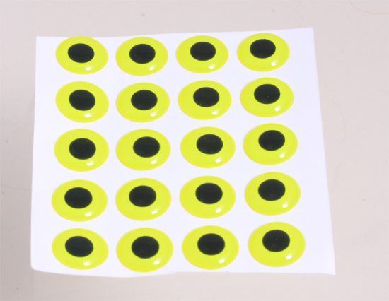 Epoxy Eyes 9mm - Fluo Yellow in de groep Haken & Terminal Tackle / Vliegvis bindmateriaal / Vliegbindmateriaal / Ogen bij Sportfiskeprylar.se (MEY6-415)