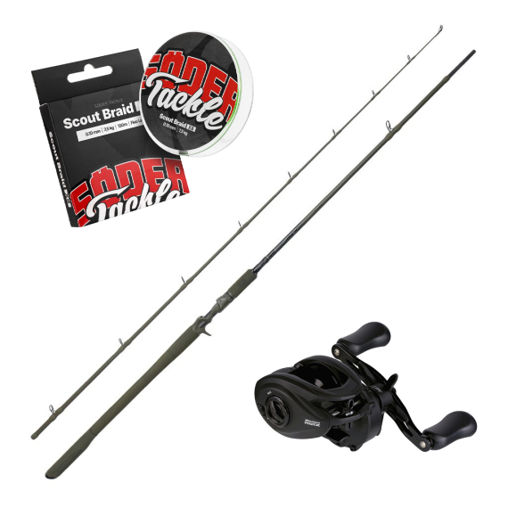 Savage Gear Alpha SG4 Monster Casting Combo 8\'6\'\' 150-450g in de groep Combo\'s / Werpcombinaties / Baitcaster Set Snoek bij Sportfiskeprylar.se (MONSTERCASTINGCOMBO)