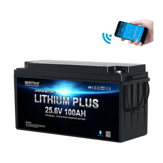 Meritsun Lithium Battery 24V 100Ah BT in de groep Marine Elektronica & Boot / Batterijen & Opladers / Batterijen / Lithium batterijen bij Sportfiskeprylar.se (MS256V100BT)