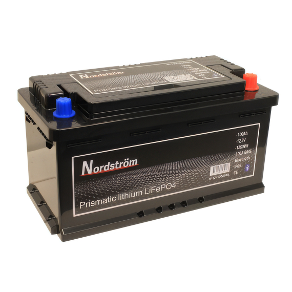 Nordström Lithium 12v Batteri 100 Ah BT L5 in de groep Marine Elektronica & Boot / Batterijen & Opladers / Batterijen / Lithium batterijen bij Sportfiskeprylar.se (N-12V100AHBL)