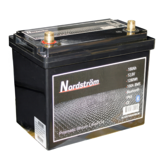Nordström Lithium 12v Batteri 100 Ah Marine BT in de groep Marine Elektronica & Boot / Batterijen & Opladers / Batterijen / Lithium batterijen bij Sportfiskeprylar.se (N-12V100AHBLM)