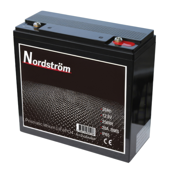 Nordström Lithium 12v Batteri 20 Ah in de groep Marine Elektronica & Boot / Batterijen & Opladers / Batterijen / Lithium batterijen bij Sportfiskeprylar.se (N-12V20AHSP)