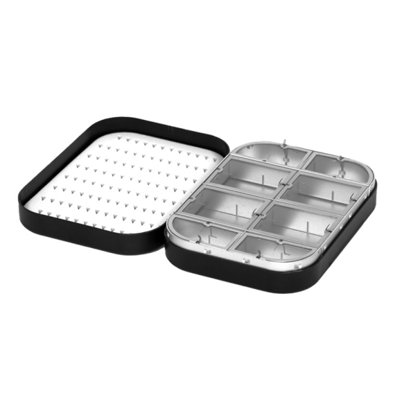 Douglas Metal Wheatley Fly Box 4\'\' Dual Foam / 8 compartments in de groep Opslag / Tackleboxen / Vliegvisboxen bij Sportfiskeprylar.se (NFD9184-4inch-Foam-Comp)