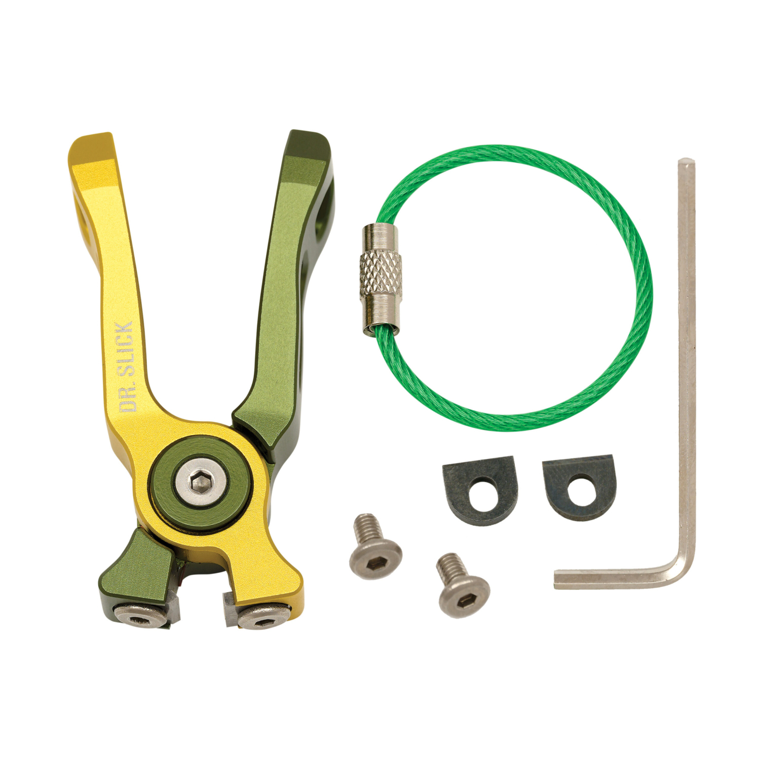 Dr. Slick Cyclone Nipper NATC Gold and Green Aluminum Frame in de groep Gereedschappen en accessoires / Tangen & Scharen / Lijnknippers & Scharen bij Sportfiskeprylar.se (NFD9324-NATC)