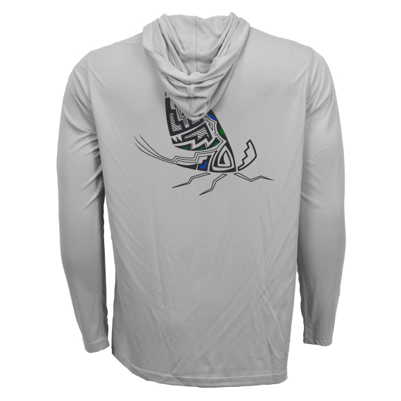 RepYourWater Hooded Sun Shirt ECO50 Pueblo Pottery Mayfly Adult in de groep Kleding & Schoenen / Kleding / T-shirts bij Sportfiskeprylar.se (NFD9571-Mr)