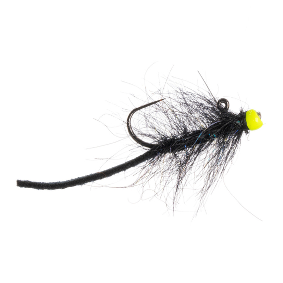 Umpqua Balanced Leather Leech Nano #12 - Black/Chartreuse in de groep Kunstaas / Vliegen bij Sportfiskeprylar.se (NFD9629-BC12)