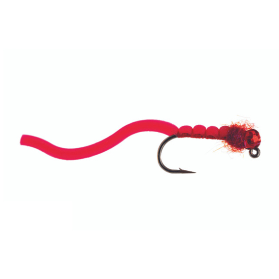 Umpqua Squirmy Wormie Jig Blood Red 12 in de groep Kunstaas / Vliegen / Nimfen bij Sportfiskeprylar.se (NFD9638-BR12)