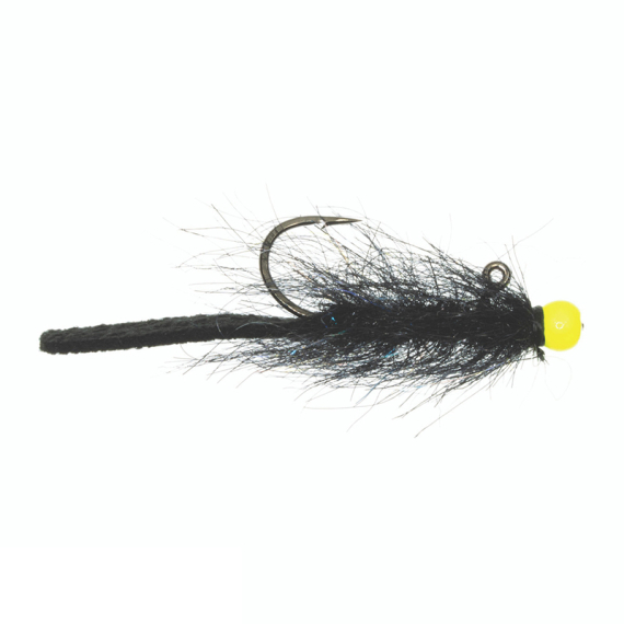Umpqua Balanced Leather Leech #10 - Black/Chartreuse in de groep Kunstaas / Vliegen bij Sportfiskeprylar.se (NFD9642-BC10)