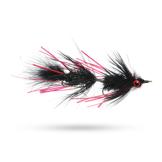 Umpqua Circus Peanut Black/Blood #4 x #4 in de groep Kunstaas / Vliegen / Streamers bij Sportfiskeprylar.se (NFD9666-4X4)