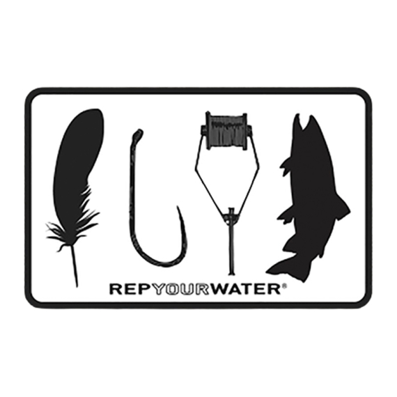 RepYourWater Sticker - Fly Tyer in de groep Andere / Stickers en stickers bij Sportfiskeprylar.se (NFD9716)