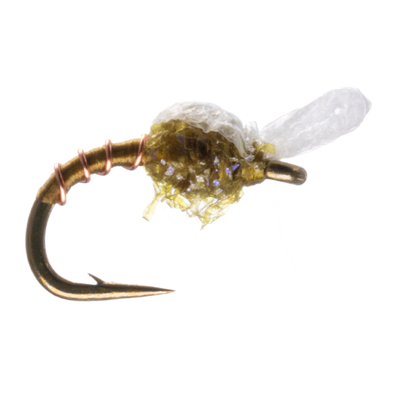 Umpqua Graveyard Midge Wood Olive - #18 in de groep Kunstaas / Vliegen / Nimfen bij Sportfiskeprylar.se (NFD9825-Olive18)